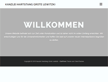 Tablet Screenshot of kanzlei-hgl.de